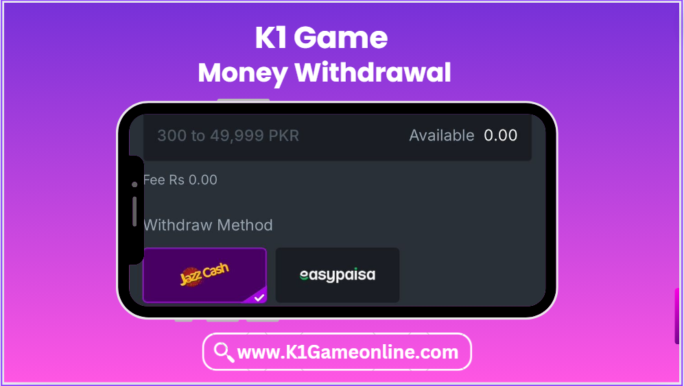K1 Game Money Withdrawal